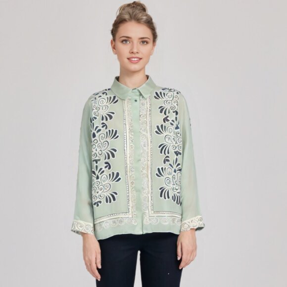 Beautiful Zara XL Ethnic-Inspired Shirt – Made in Turkey - Picture 3 of 17